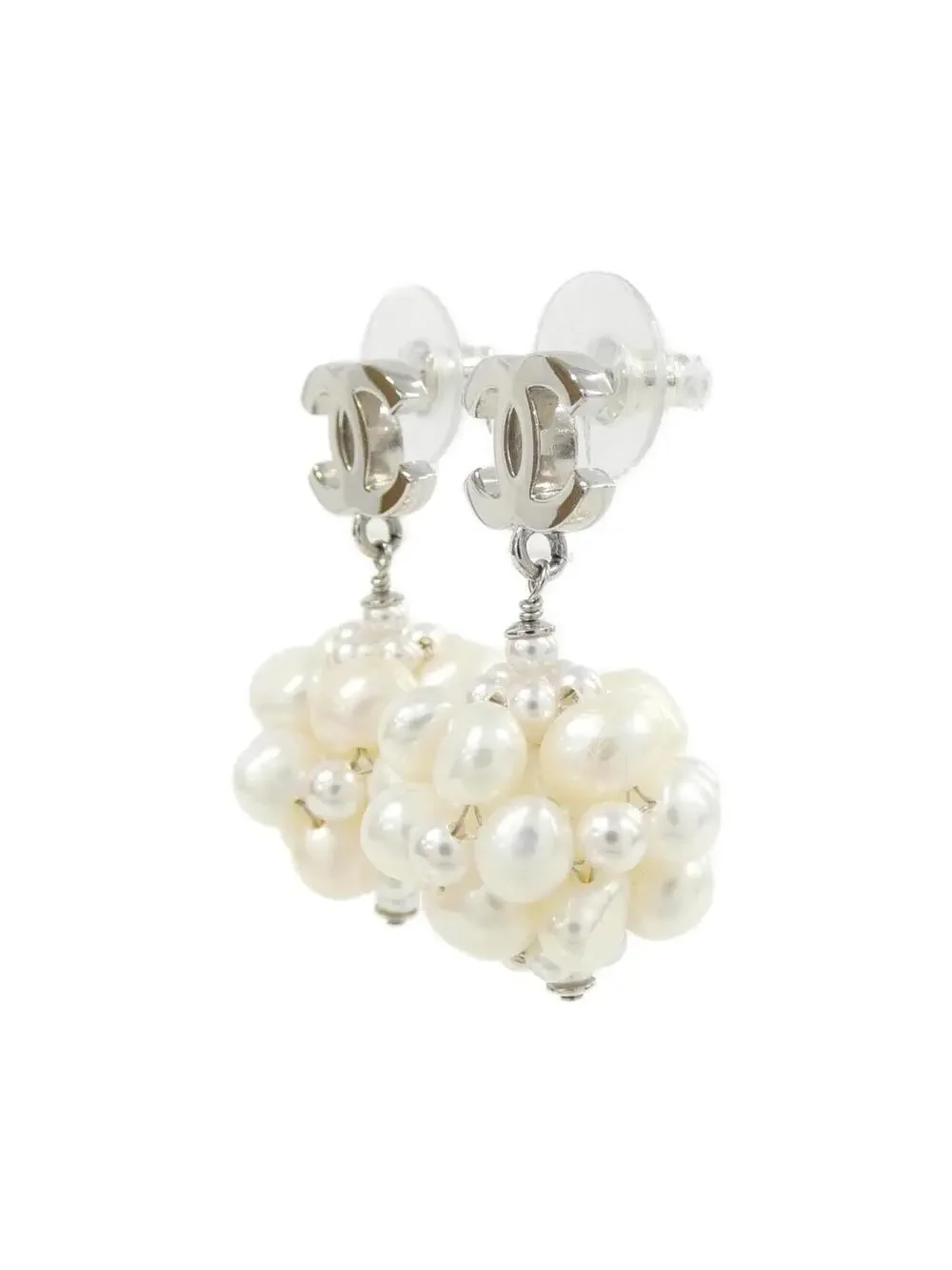 Chanel Earrings Silver-Tone Metal #327509C14B
